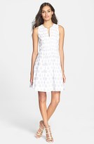 Thumbnail for your product : Rebecca Taylor Block Print Pintuck Dress