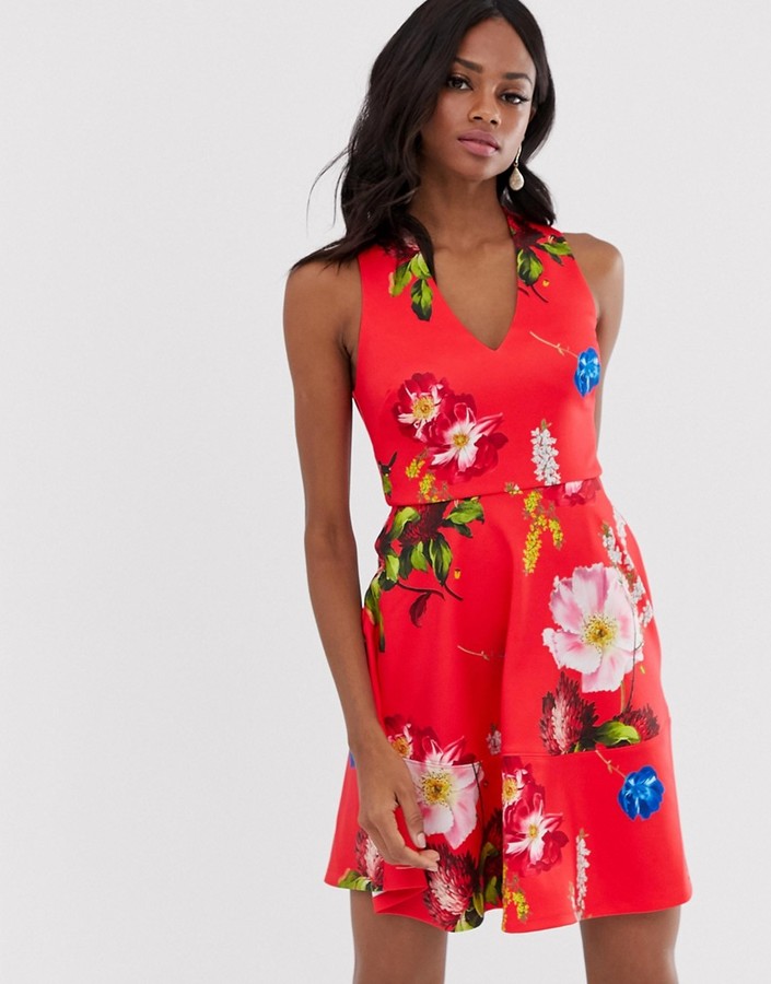 ted baker red dress sale