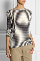 Thumbnail for your product : NLST Striped cotton and cashmere-blend top