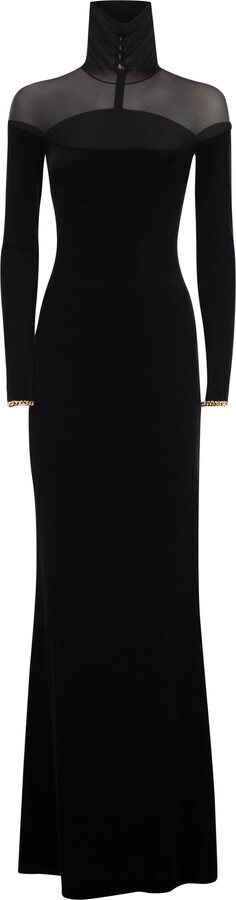 Red Carpet Dress In Velvet And Jersey