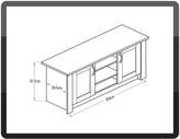 Thumbnail for your product : Argos Home Ohio 2 Door Low Sideboard & TV Unit