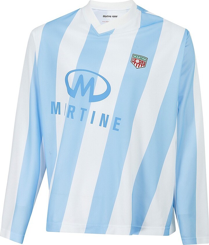 Martine Rose Twist Striped Football Shirt - ShopStyle T-shirts