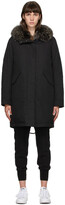 Thumbnail for your product : Army by Yves Salomon Yves Salomon - Army Black Down Bachette Coat