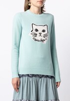 Thumbnail for your product : Markus Lupfer Mia sequin kitten jumper
