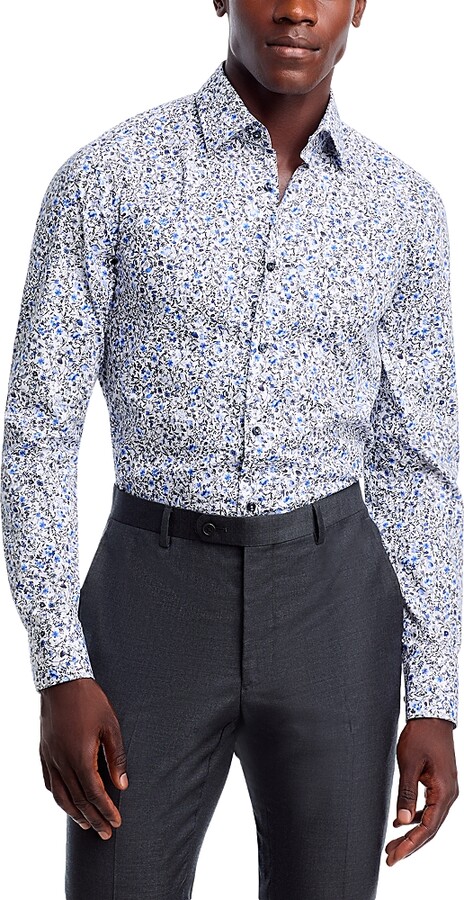 Boss Slim Fit Printed Dress Shirt