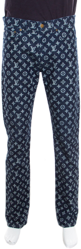 lv monogram jeans