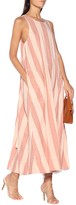 Thumbnail for your product : Lee Mathews Sufi striped linen and cotton dress