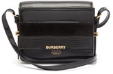Thumbnail for your product : Burberry Grace Small Leather And Suede Shoulder Bag - Black