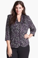 Thumbnail for your product : Alex Evenings Print Twinset (Plus Size)