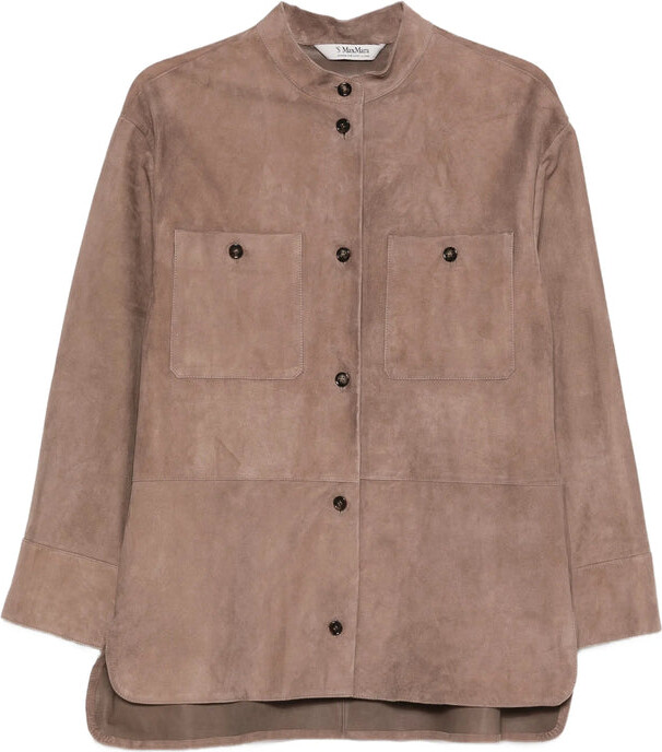S Max Mara Leather Outerwears Neutral