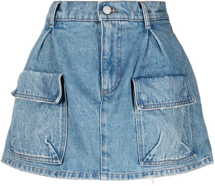 denim golf skort