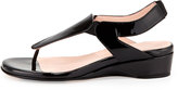 Thumbnail for your product : Taryn Rose Kiara Patent Thong Sandal, Black