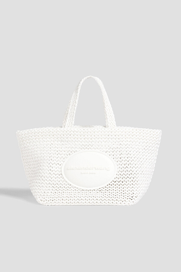 Alexander Wang Punch small faux raffia tote