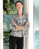 Thumbnail for your product : Neiman Marcus Animal-Print Jacket, Tank & Pants Set