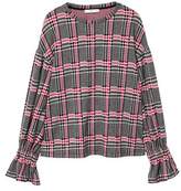 Thumbnail for your product : MANGO Puffed sleeves checked sweater