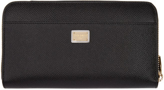 Dolce & Gabbana Black Leather Kings Wallet