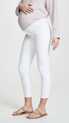 white maternity jeans skinny