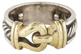 David Yurman Two-Tone Buckle Ring