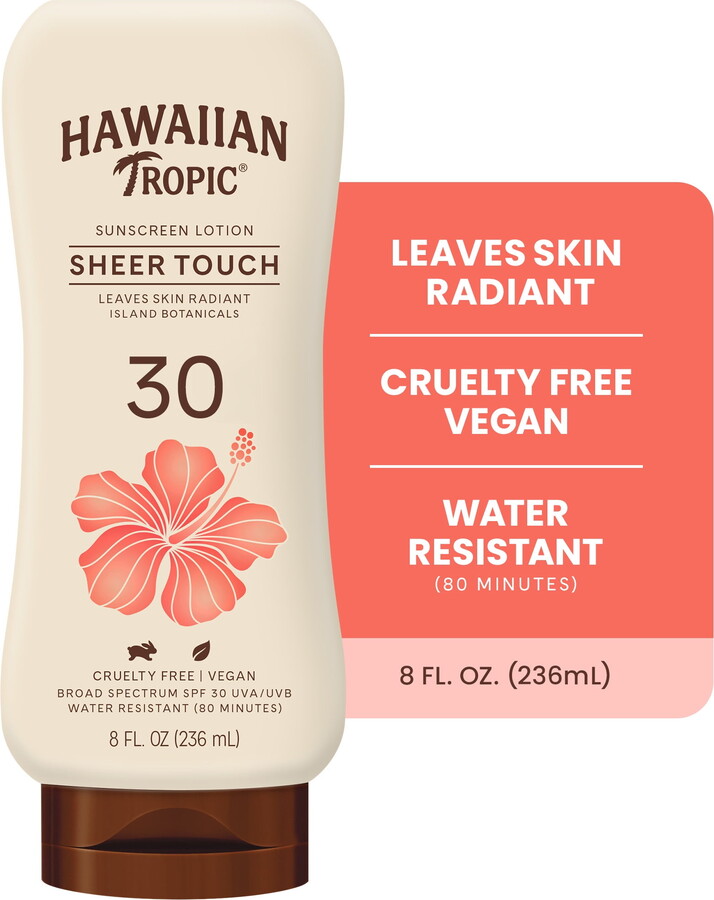 Hawaiian Tropic Sheer Touch Ultra Radiance Lotion Adult Sunscreen SPF 30, 8 fl oz