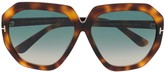 Thumbnail for your product : Tom Ford Eyewear Butterfly Frame Gradient Sunglasses