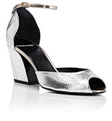 Thumbnail for your product : Pierre Hardy WOMEN'S CALAMITY METALLIC-LEATHER ANKLE-STRAP SANDALS