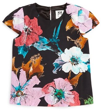 Milly Minis Girl's 'Chloe' Floral Print Top