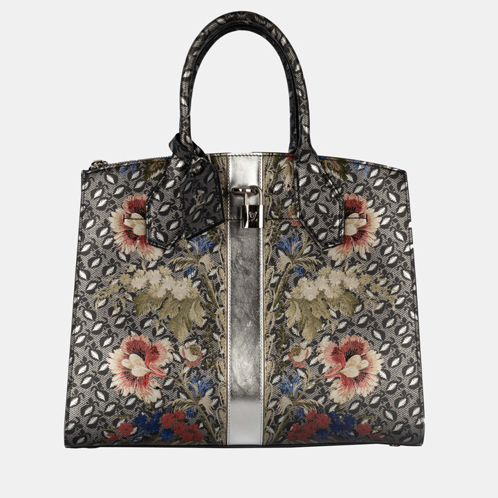 Louis Vuitton City Steamer MM Ladies Handbag M53068 Calf Papyrus Crème  Sienne