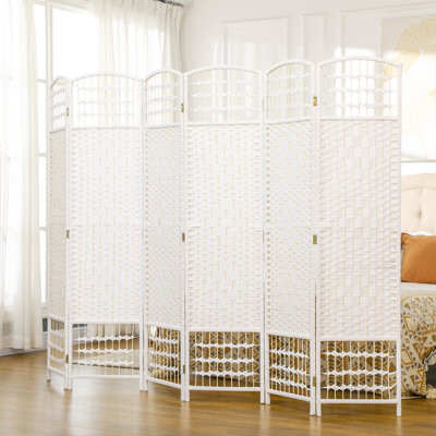Lark Manor 6 Panel Room Divider, Folding Privacy Screen