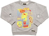 Thumbnail for your product : Finger In The Nose Pop Bart Hooded Cotton Sweatshirt