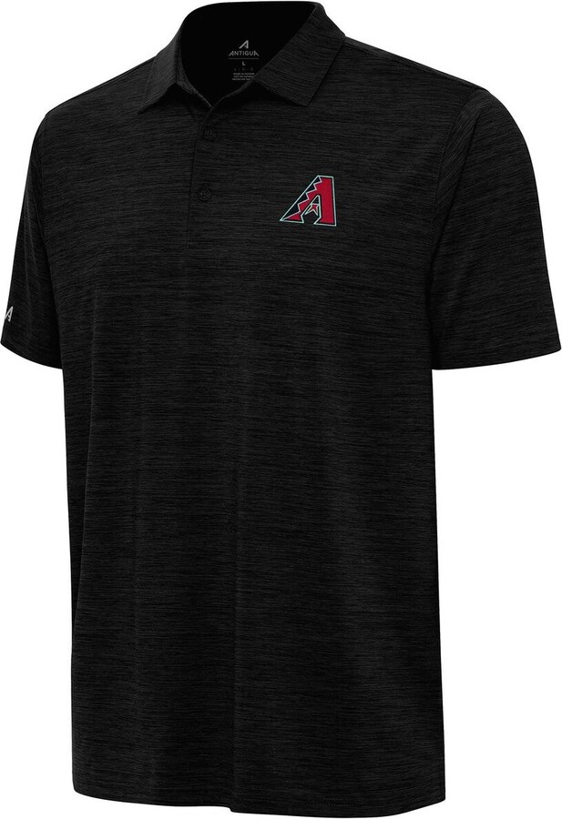 Antigua Men's Heather Black Arizona Diamondbacks Layout Polo Shirt