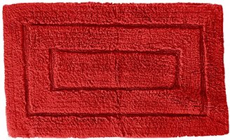 Kassatex 100-Percent Egyptian Cotton Kassa Design Bath Rug, 24 by 40-Inch, Garnet Red