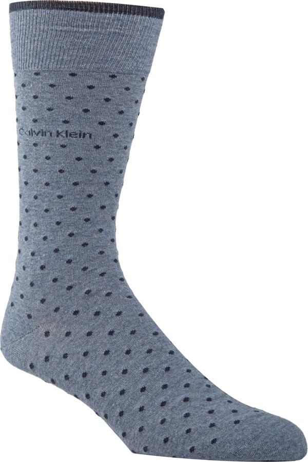 Calvin Klein Men's Giza Pindot Crew Socks - ShopStyle