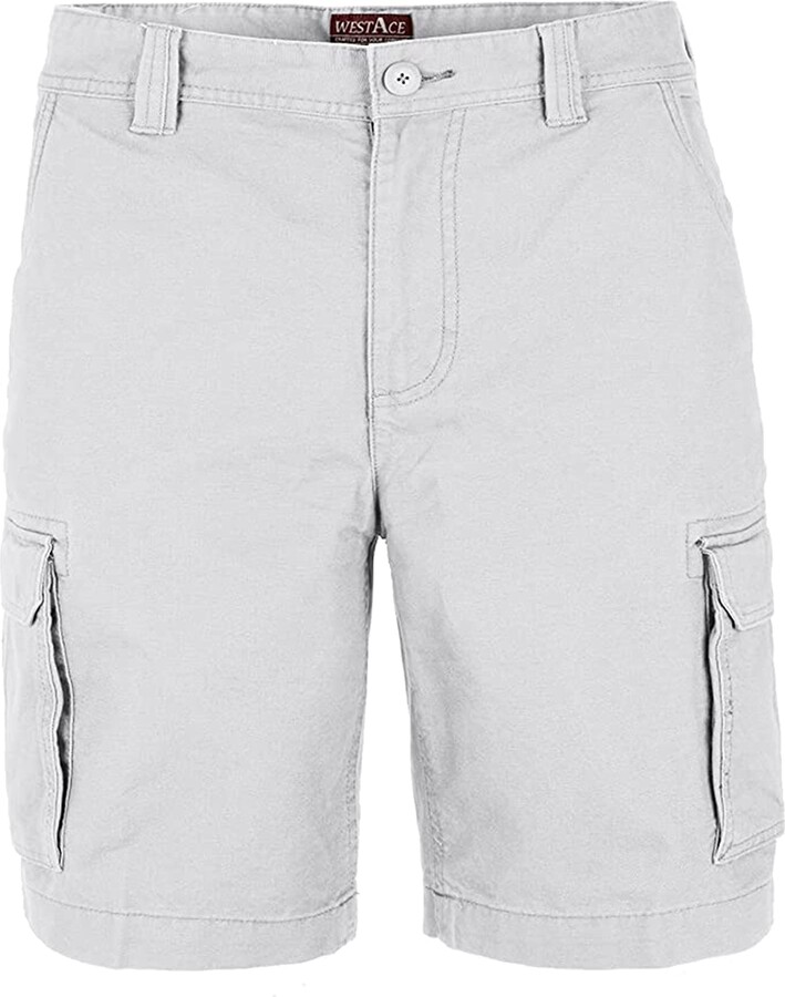 westAce Mens Casual Work Cargo Combat Shorts Cotton Chino Summer Half
