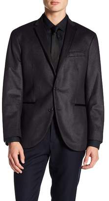 Kenneth Cole New York Square Evening Two Button Notch Lapel Trim Fit Sport Coat