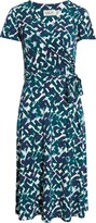Thumbnail for your product : Eliza J Print Jersey Faux Wrap Dress