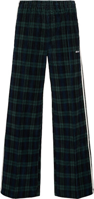 ☆人気☆【ADIDAS】☆W CORDUROY TARTAN WIDE LEG PANT.S☆ Adidas Original Corduroy Tartan Wide Leg Pants