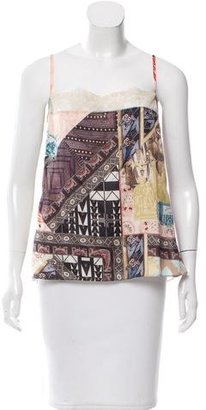Christian Lacroix Silk Printed Top w/ Tags