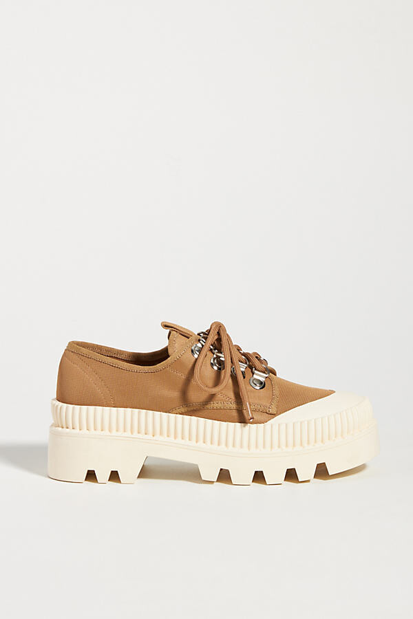 Jeffrey Campbell B2School Platform Sneakers By in Brown Size 10 - ShopStyle