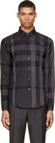 Thumbnail for your product : Burberry Black & Grey Check Shirt
