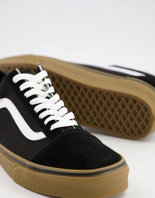 Vans Old Skool Gum Sole sneakers in black