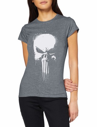 Shirt Marvel Girls Knights Paintspray Skull T 