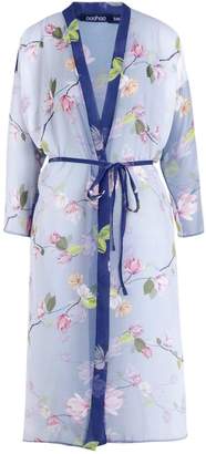 boohoo Floral Belted Chiffon Kimono