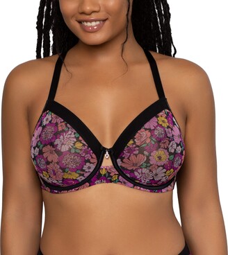 Curvy Couture Women's Plus Size Silky Smooth Micro Unlined Underwire Bra  Black 42ddd : Target