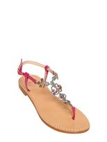 Thumbnail for your product : Emanuela Caruso 10mm Patent Leather Jeweled Flats