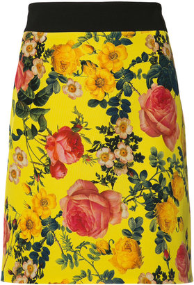Fausto Puglisi floral print mini skirt