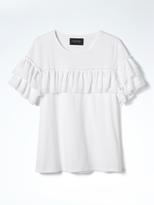 Thumbnail for your product : Banana Republic Ruffle-Front Couture Tee