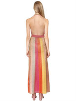 Thumbnail for your product : M Missoni Lurex Knit Low Cut Open Back Dress