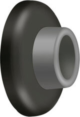 Deltana WB250U10B Wall Mount Concave Flush Bumper, 2-1/2" Diam. in Oil-rubbed Bronze