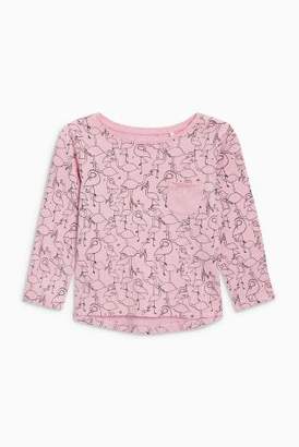 Next Girls Pink Mix T-Shirts Three Pack (3mths-6yrs) - Pink