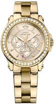 Thumbnail for your product : Juicy Couture Ladies Pedigree Gold-Plated Chronograph With Crystal-Set Bezel Watch